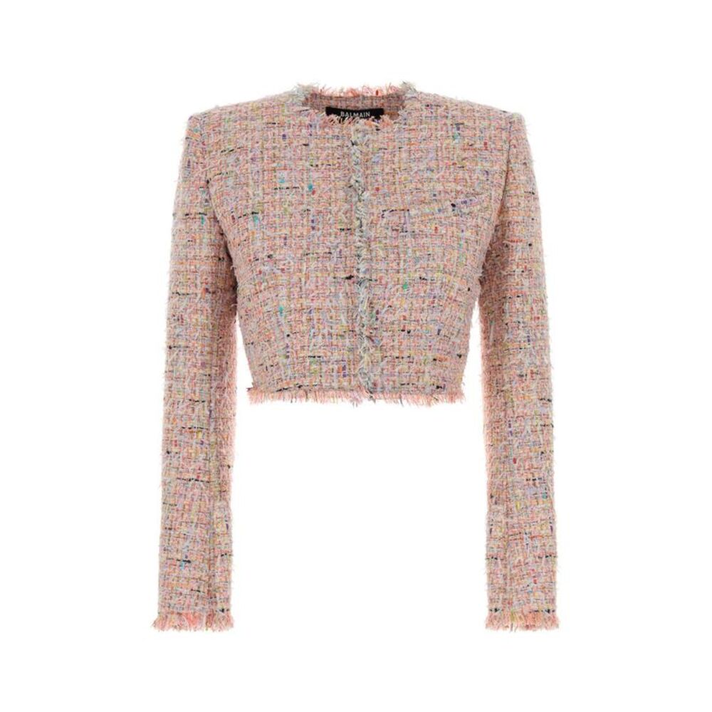 Balmain Women Multicolor Tweed Blazer